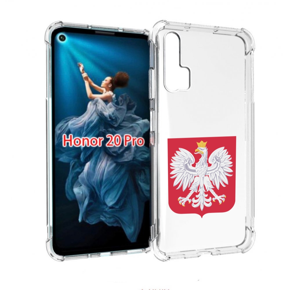 

Чехол бампер MyPads герб-польши для Honor 20 Pro противоударный, Прозрачный, Tocco