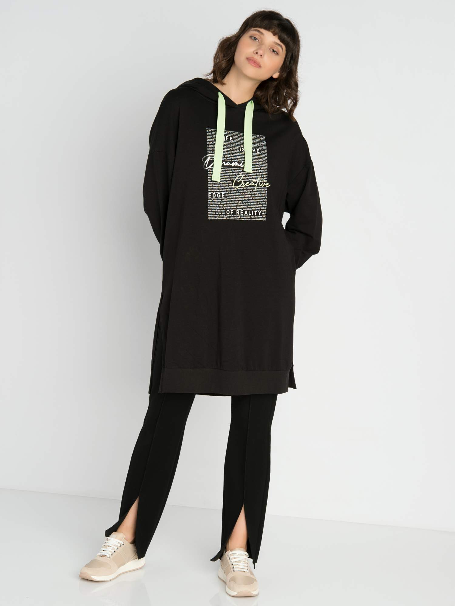 

Платье женское TAIFUN by GERRY WEBER 171059-16134-1102 черное 40, 171059-16134-1102