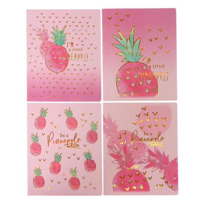 

Тетрадь 48 листов в линейку Pink Pineapple