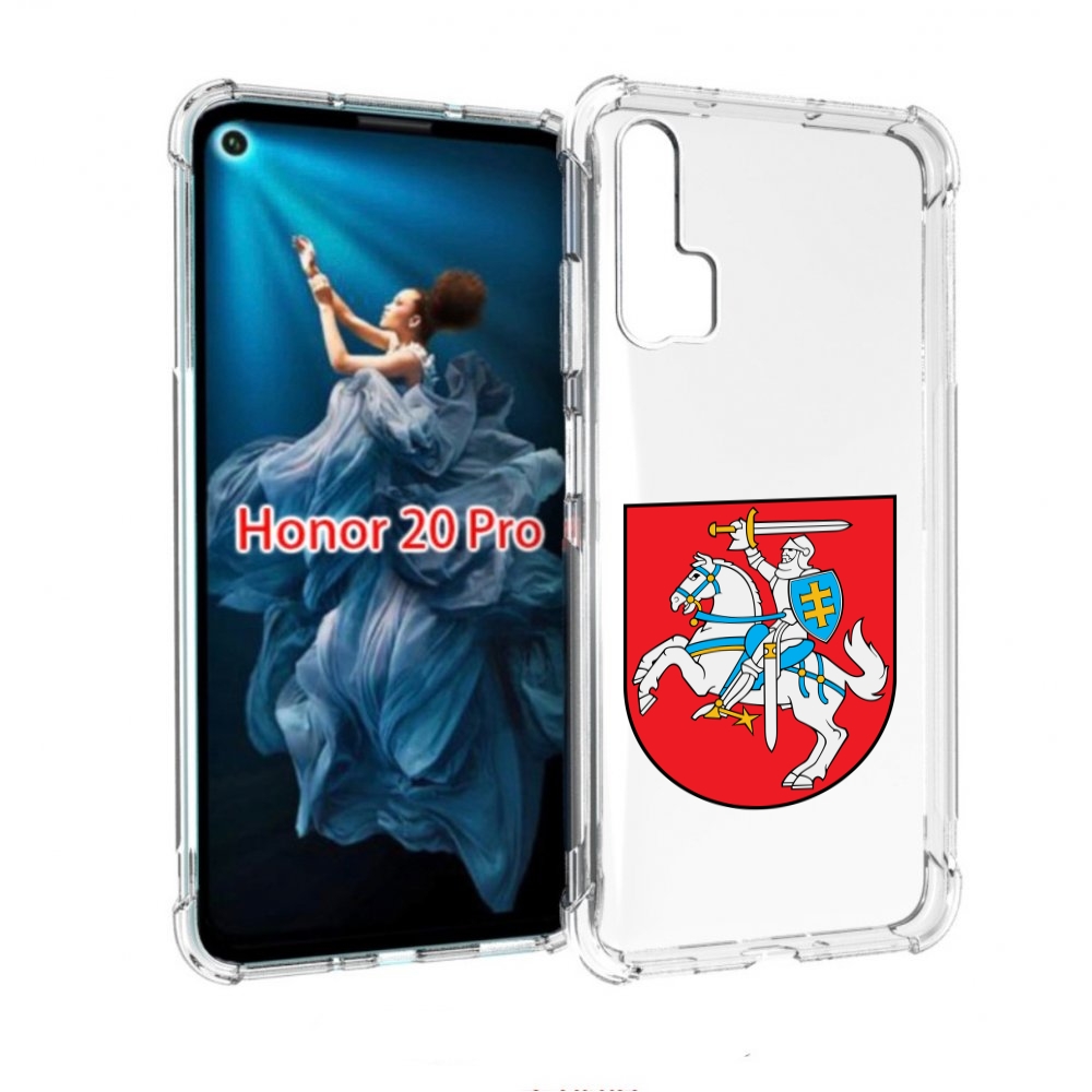 

Чехол бампер MyPads герб-литва для Honor 20 Pro противоударный, Прозрачный, Tocco
