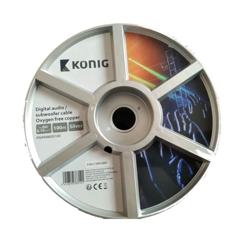 

Акустический кабель Konig OFC 1x80/0.10mm2, 5 м, OFC 1x80/0.10mm2
