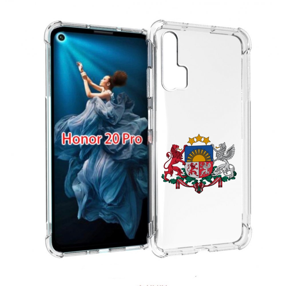 

Чехол бампер MyPads герб-латвии для Honor 20 Pro противоударный, Прозрачный, Tocco