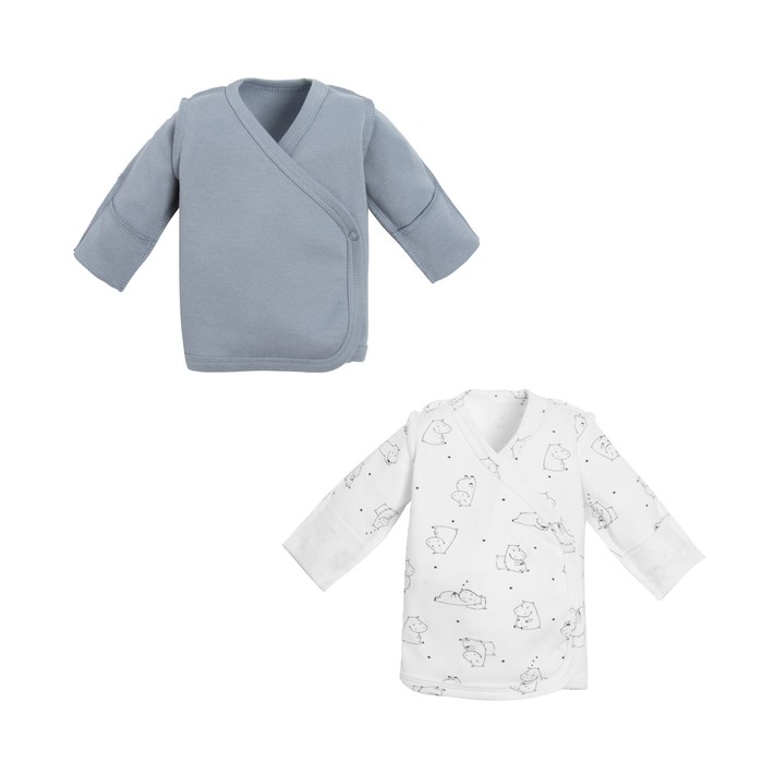 

Комплект распашонок Крошка Я Newborn 2шт, р. 50-56, белый
