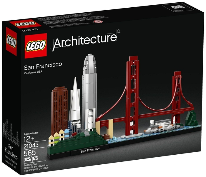 Конструктор LEGO Architecture 21043 Сан-Франциско сша нью йорк лас вегас чикаго лос анджелес и сан франциско