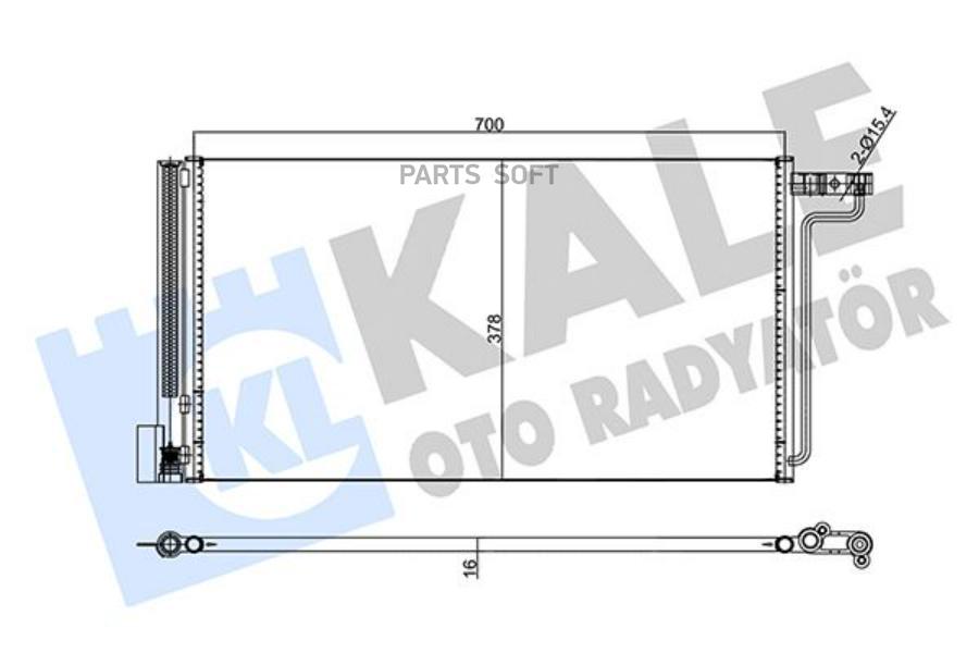 

357755 Радиатор Кондиционера Ford Focus C-Max 1.6I 16V 10>Мкпп KALE 357755