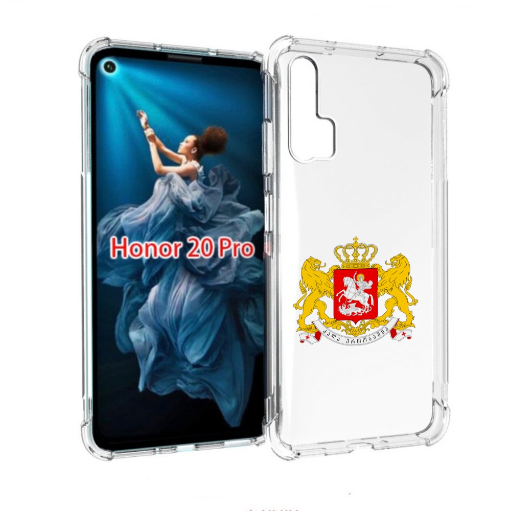 

Чехол бампер MyPads герб-грузии для Honor 20 Pro противоударный, Прозрачный, Tocco