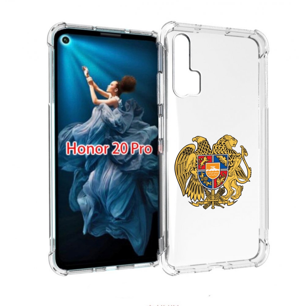 

Чехол бампер MyPads герб-армении для Honor 20 Pro противоударный, Прозрачный, Tocco