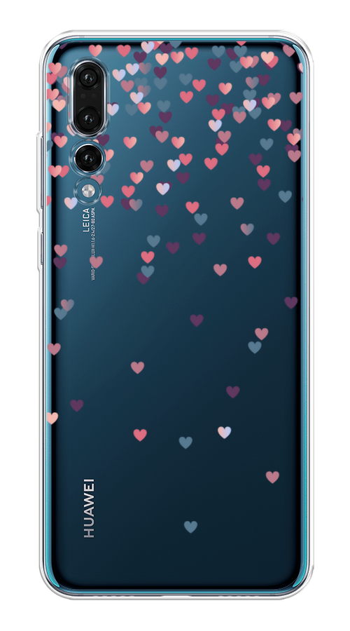 

Чехол на Huawei P20 Pro "Посыпка сердечки", Розовый;фиолетовый, 65050-3