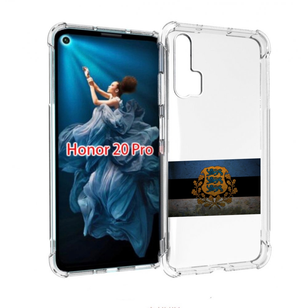 

Чехол бампер MyPads герб флаг эстонии-1 для Honor 20 Pro противо, Прозрачный, Tocco
