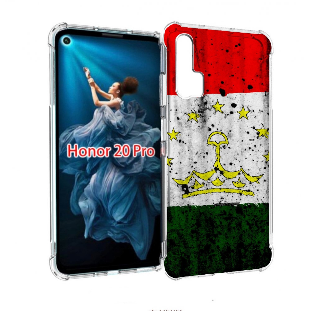 

Чехол бампер MyPads герб флаг таджикистан для Honor 20 Pro проти, Прозрачный, Tocco