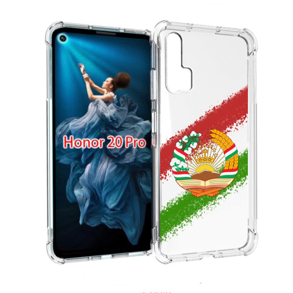 

Чехол бампер MyPads герб флаг Таджикистана для Honor 20 Pro прот, Прозрачный, Tocco