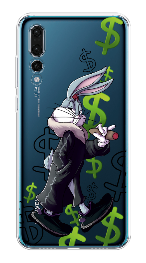 

Чехол на Huawei P20 Pro "Rich Bugs Bunny", Зеленый;черный;голубой, 65050-6