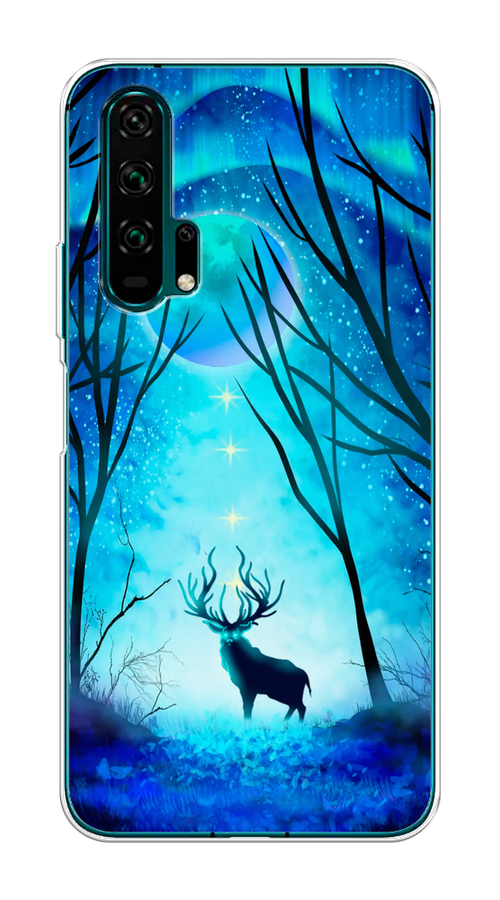 

Чехол на Honor 20 Pro "Олень северное сияние", Синий;черный;голубой, 69350-1