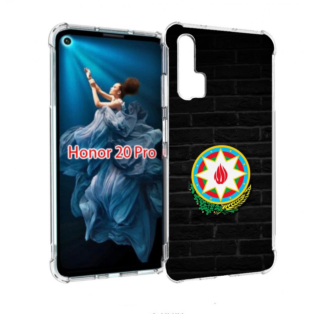 

Чехол бампер MyPads герб азербаиджана для Honor 20 Pro противоу, Прозрачный, Tocco