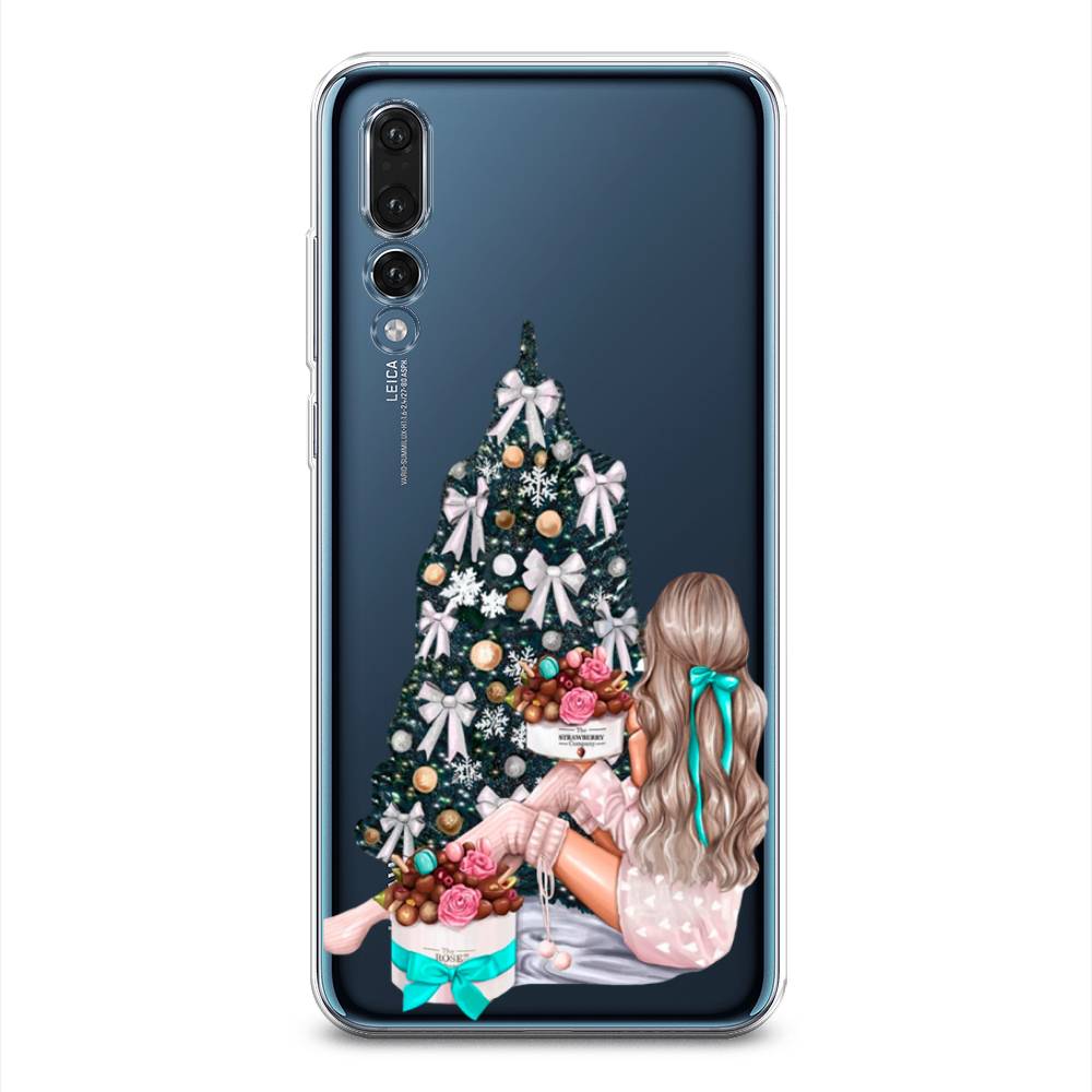 

Чехол на Huawei P20 Pro "New Year", Зеленый;бежевый;голубой, 65050-5