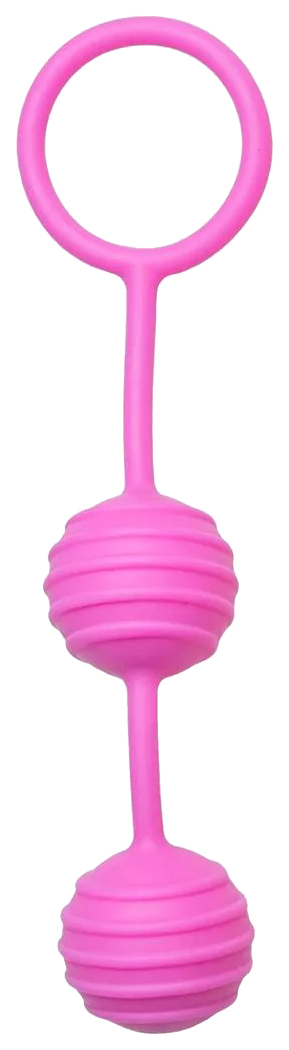 фото Розовые вагинальные шарики с ребрышками pleasure balls edc wholesale