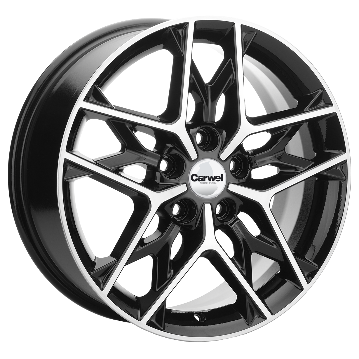 

Колесный диск Carwel Сошно 1709 (ABТ) 7xR17 ET45 5*114.3 D60.1, Черный