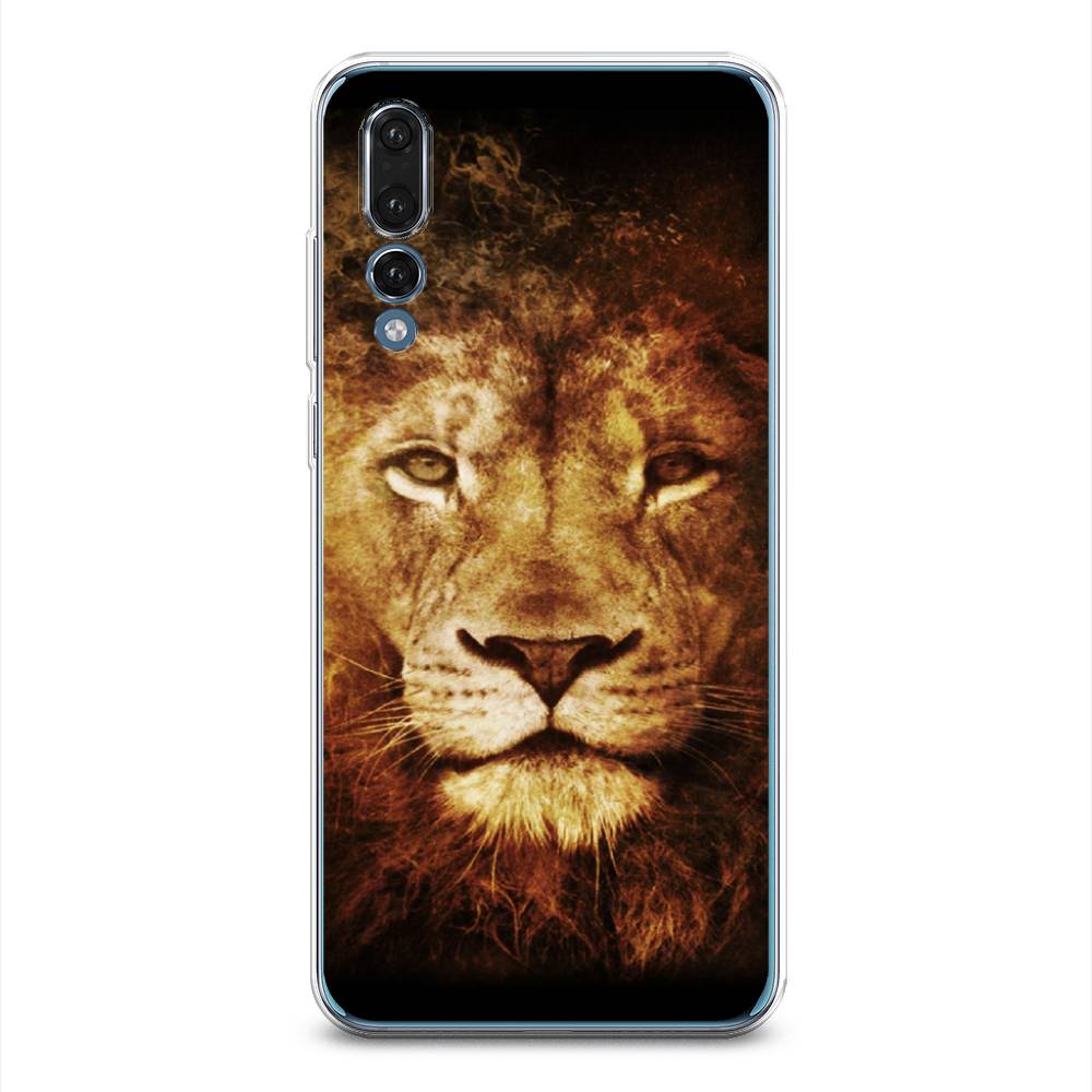 

Чехол на Huawei P20 Pro "Лев", Черный;коричневый;желтый, 65050-6