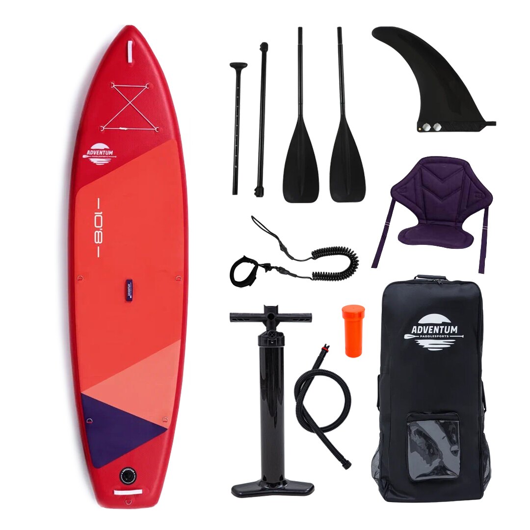 SUP-борд Adventum 10.8 330x86x15 см red