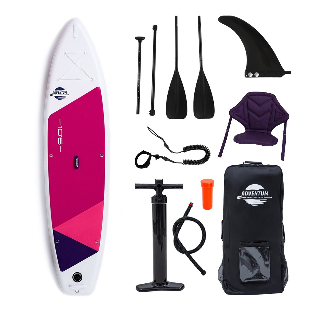 SUP-борд Adventum 10.6 323x81x15 см pink