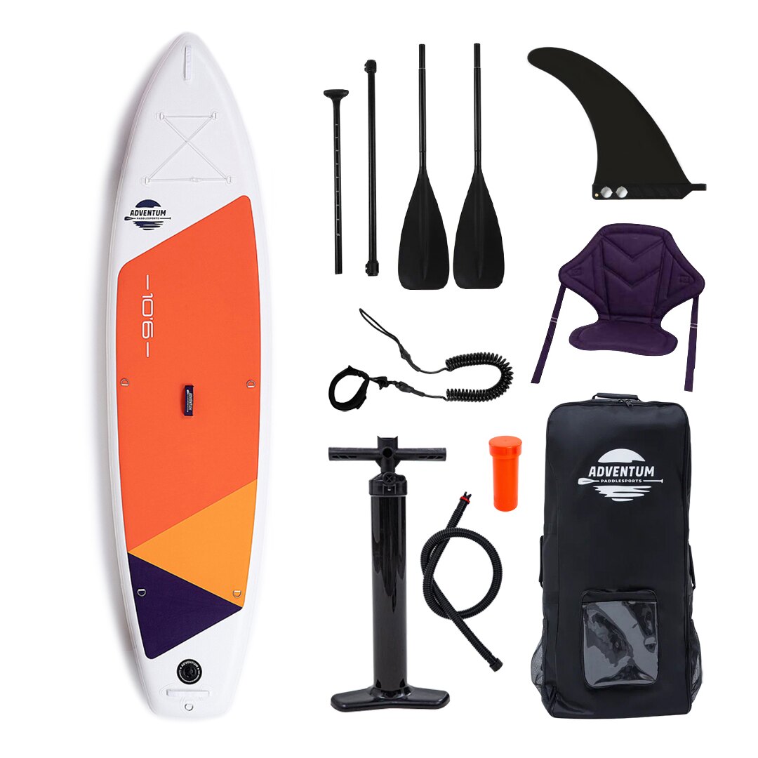 SUP-борд Adventum 10.6 323x81x15 см orange