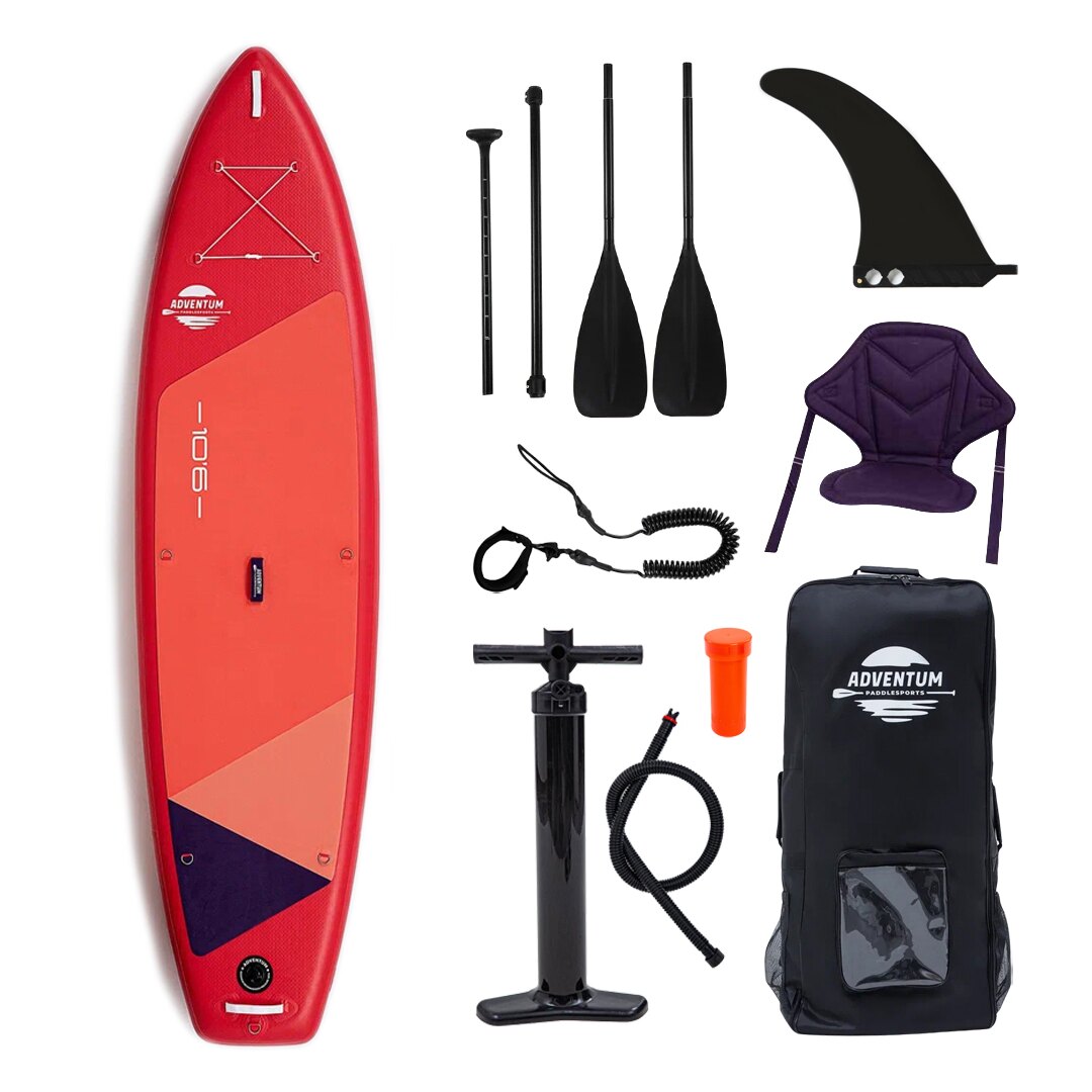 SUP-борд Adventum 10.6 323x81x15 см red