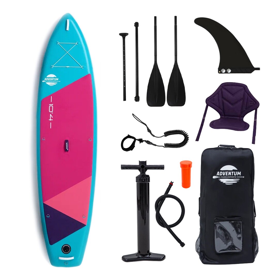 SUP-борд Adventum 10.4 317x80x15 см teal/pink