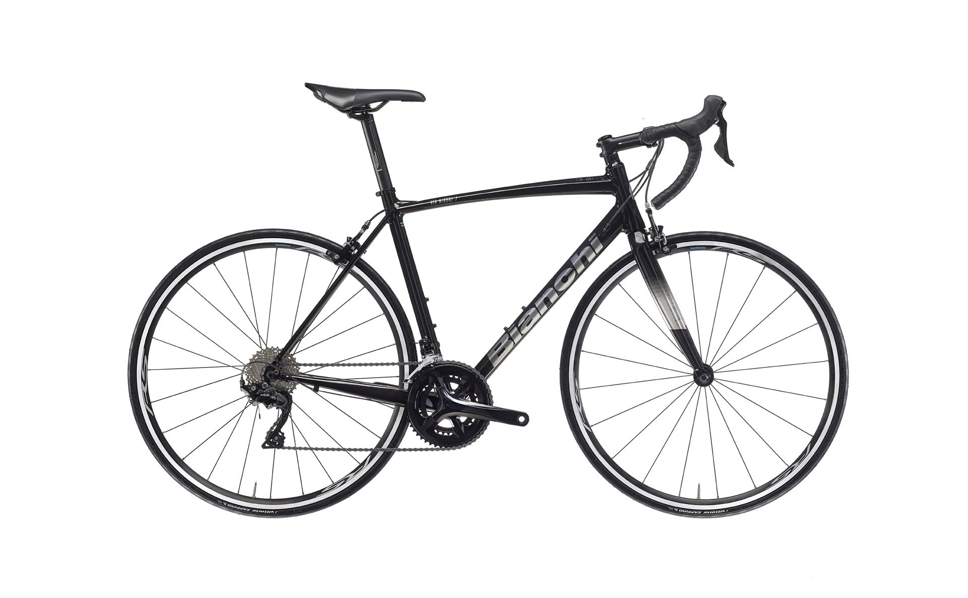 Велосипед BIANCHI Nirone 7 Alu Sora 9S 2024 black 440мм