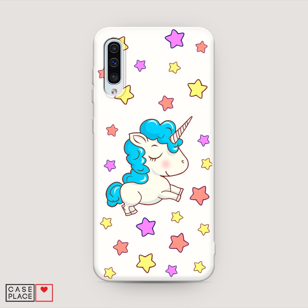 

Матовый силиконовый чехол "Звездный единорог" на Samsung Galaxy A30s
