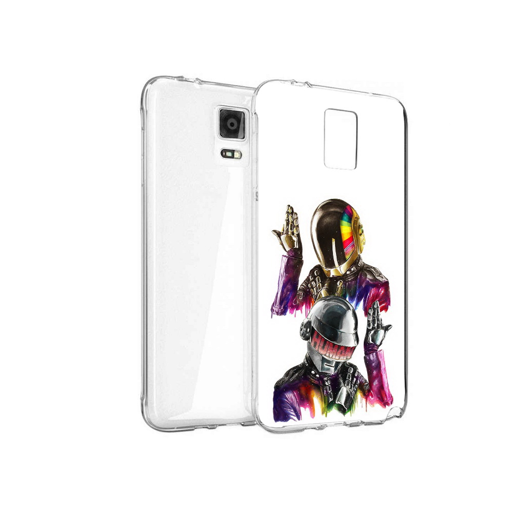 

Чехол MyPads Tocco для Samsung Galaxy Note 4 диско космонавты, Прозрачный, Tocco