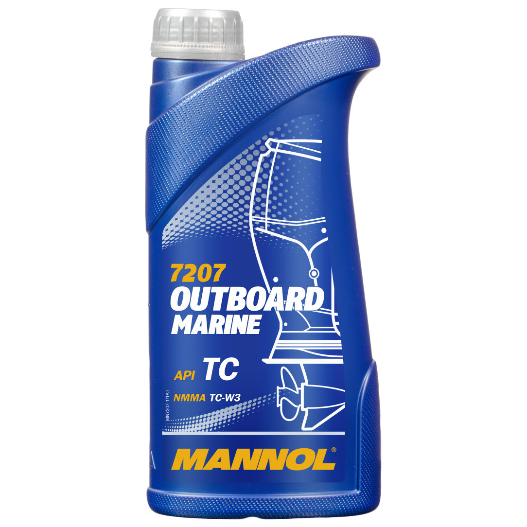 Моторное масло Mannol полусинтетическое Outboard Marine 2T 1л