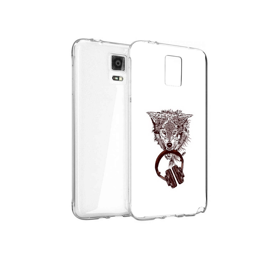 Чехол MyPads Tocco для Samsung Galaxy Note 4 дикий волк