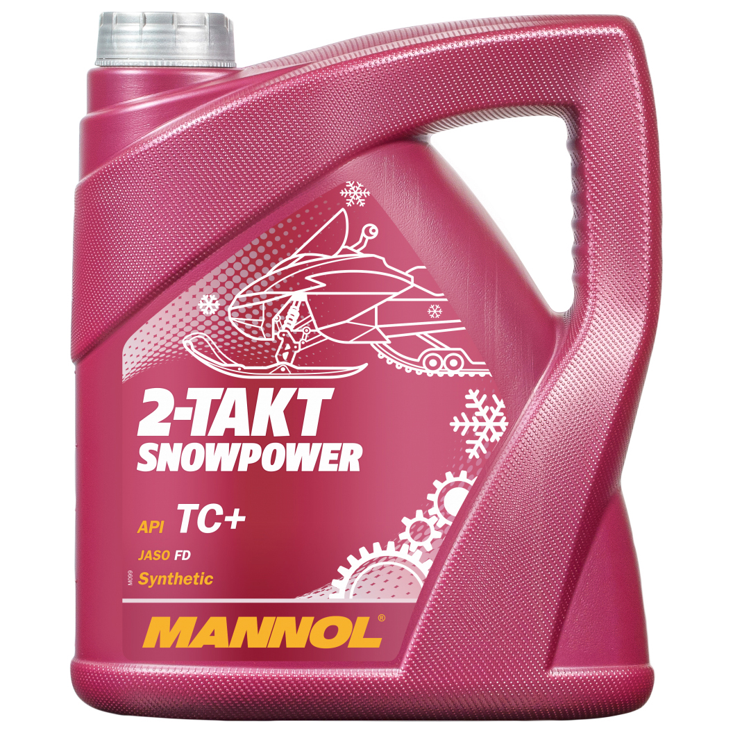 Моторное масло Mannol синтетическое 2-х тактное Snowpower TC TC+ 1л