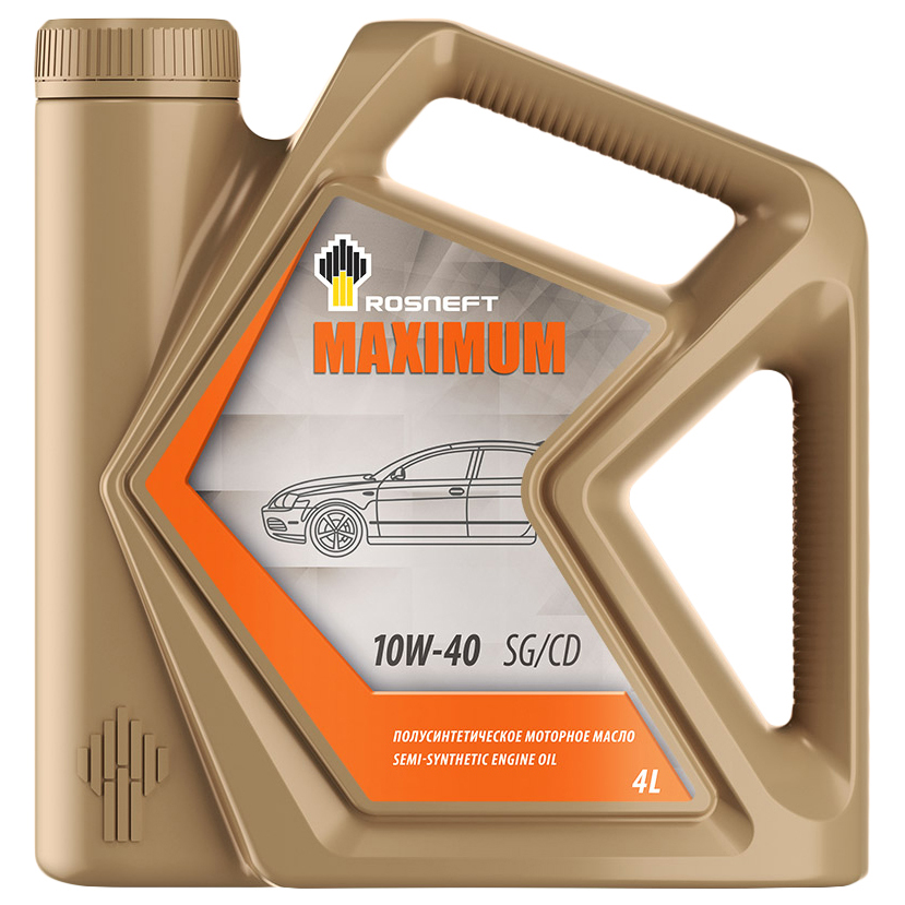 Моторное масло Роснефть Maximum 10W40 SG/CD (4 л) п/синт.