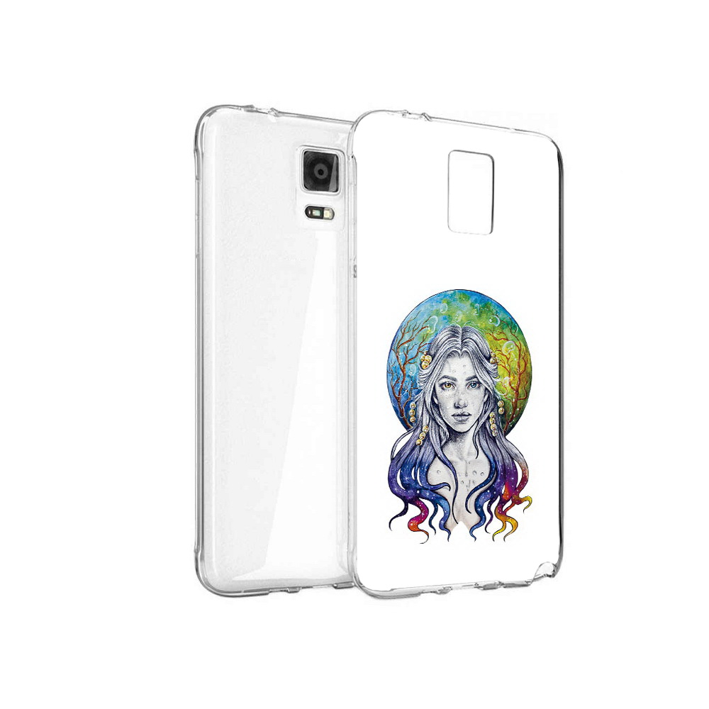 

Чехол MyPads Tocco для Samsung Galaxy Note 4 девушка с красивыми волосами, Прозрачный, Tocco