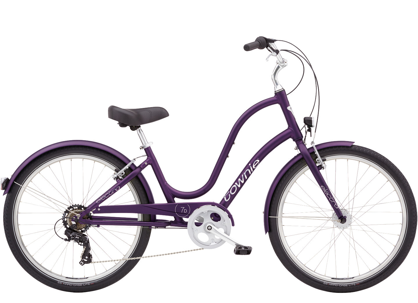

Велосипед ELECTRA Townie 7D EQ Step Thru 26" 2022 purple, Фиолетовый