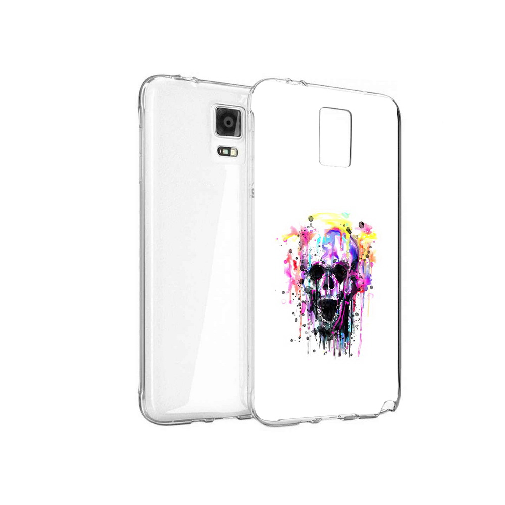 

Чехол MyPads Tocco для Samsung Galaxy Note 4 граффити череп, Прозрачный, Tocco