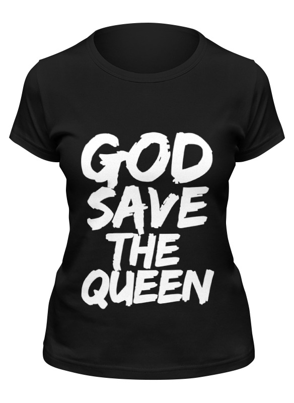 

Футболка женская Printio God save the queen (боже, храни королеву) черная 2XL, Черный, God save the queen (боже, храни королеву)