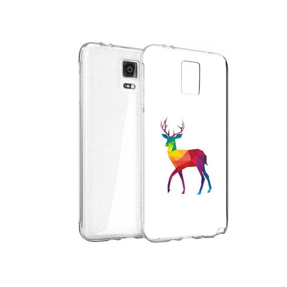 

Чехол MyPads Tocco для Samsung Galaxy Note 4 геометрический олень, Прозрачный, Tocco