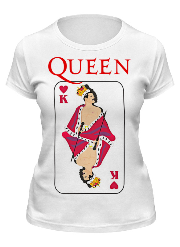 фото Футболка женская printio freddie mercury - queen белая 2xl