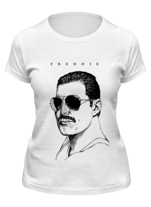 фото Футболка мужская printio freddie mercury - queen белая 2xl