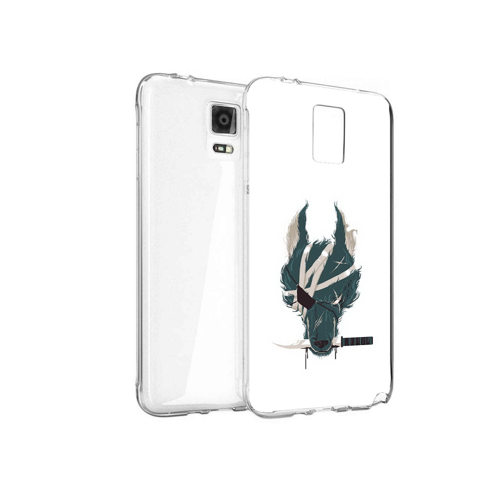 

Чехол MyPads Tocco для Samsung Galaxy Note 4 волк-разбойник, Прозрачный, Tocco