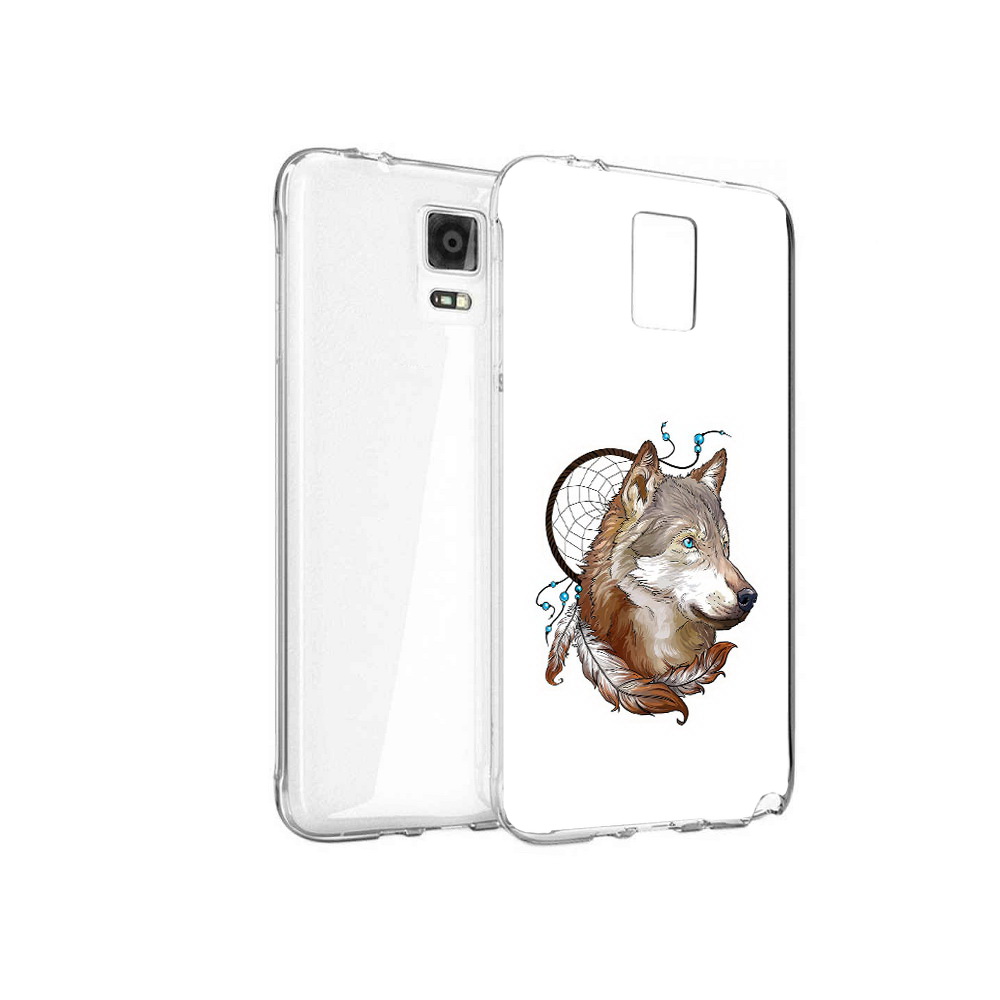 Чехол MyPads Tocco для Samsung Galaxy Note 4 волк и ловец снов