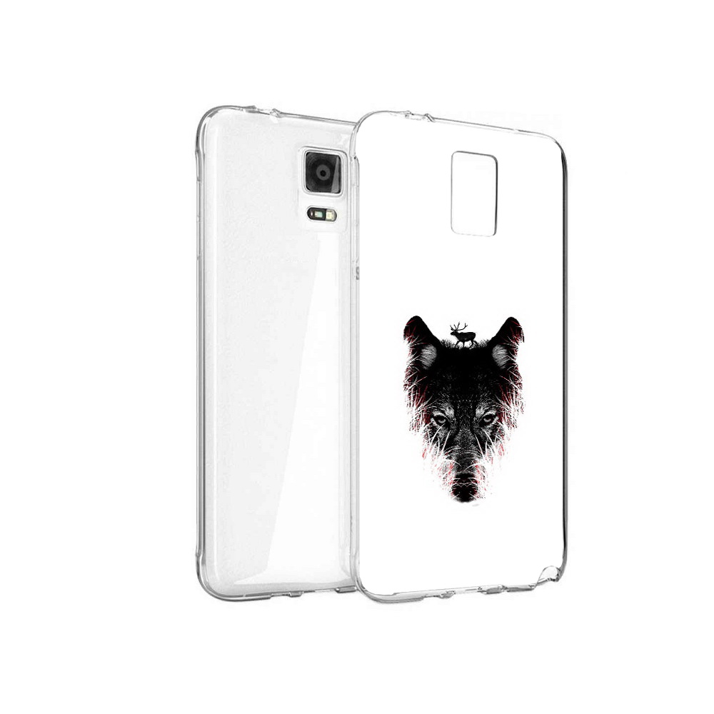 

Чехол MyPads Tocco для Samsung Galaxy Note 4 волк в траве, Прозрачный, Tocco