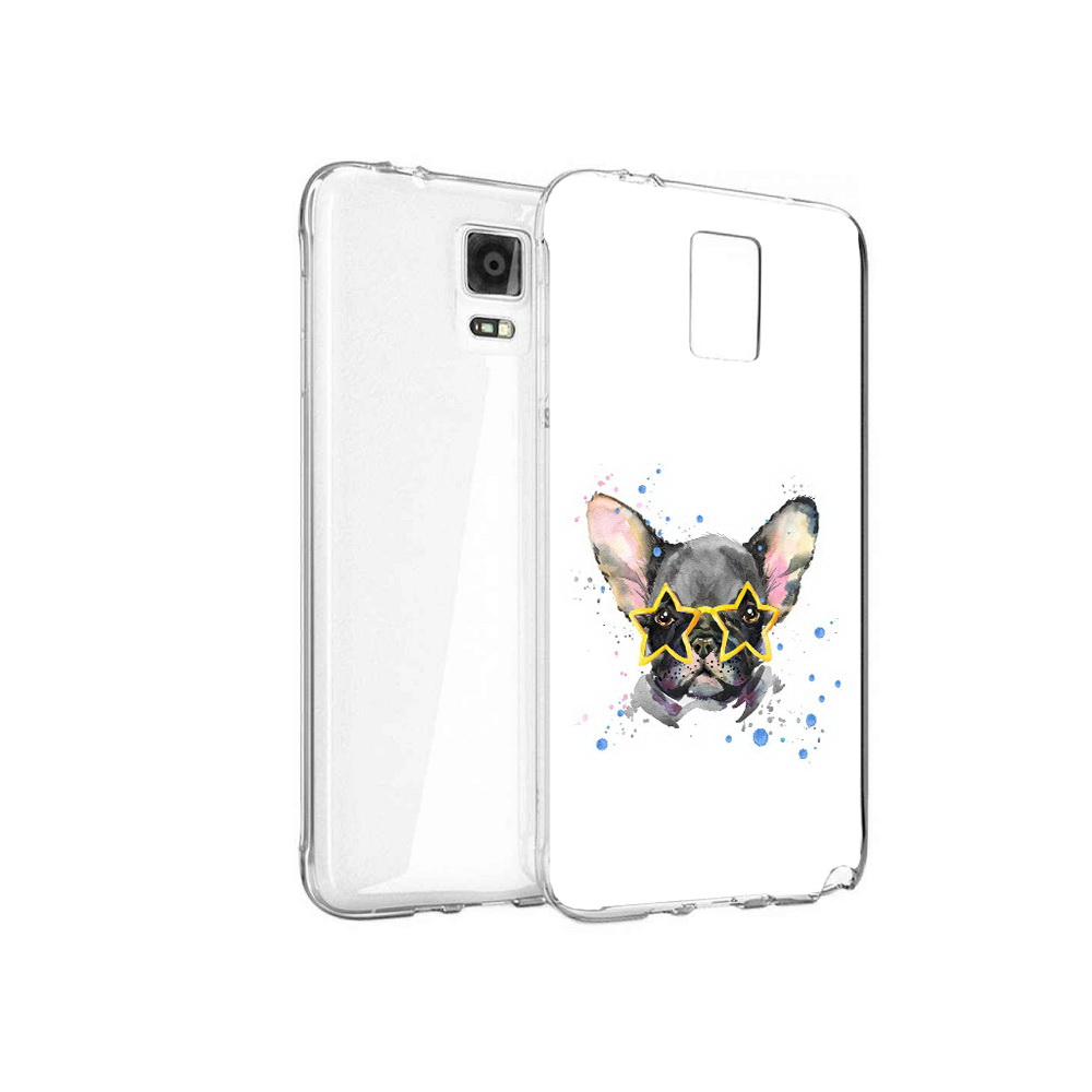 

Чехол MyPads Tocco для Samsung Galaxy Note 4 буля в очках, Прозрачный, Tocco