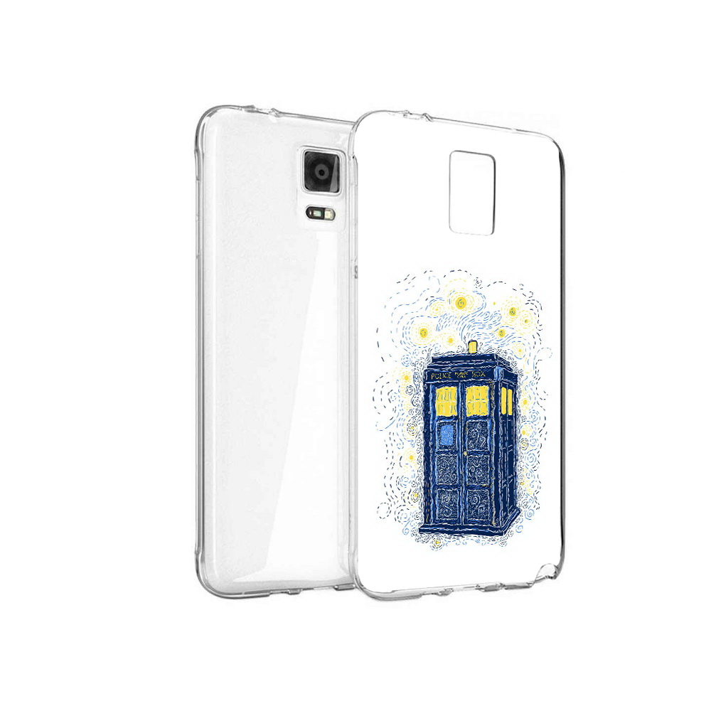 

Чехол MyPads Tocco для Samsung Galaxy Note 4 будка рисунок, Прозрачный, Tocco