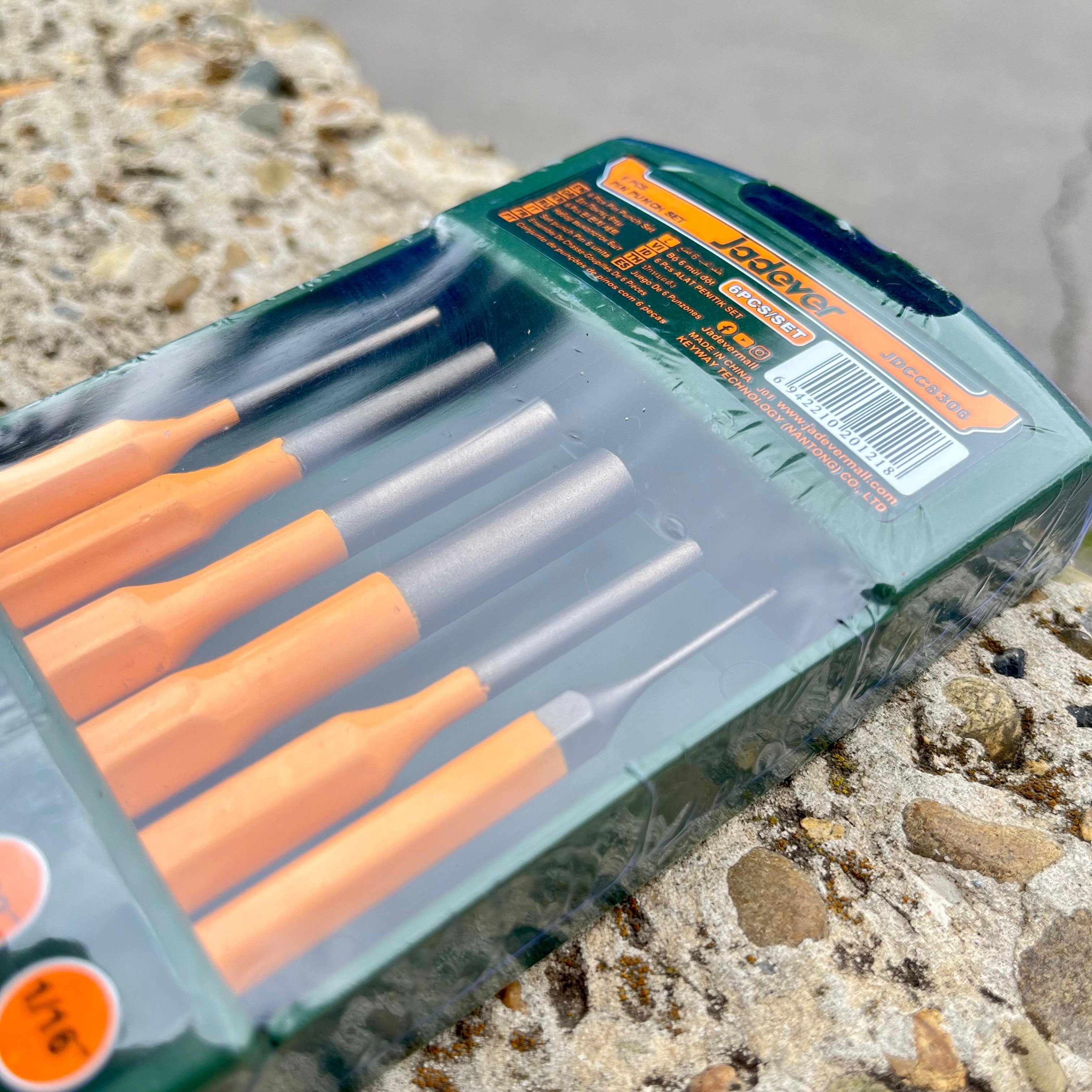 

Набор выколоток зубил, JADEVER, набор 6 зубил выколоток 6шт сталь 40 Сr 1,5-8 мм, JDCC8306