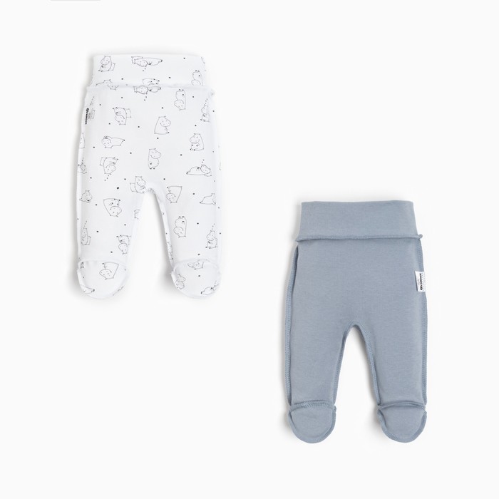 

Комплект ползунков Крошка Я Newborn 2шт, р. 50-56, белый