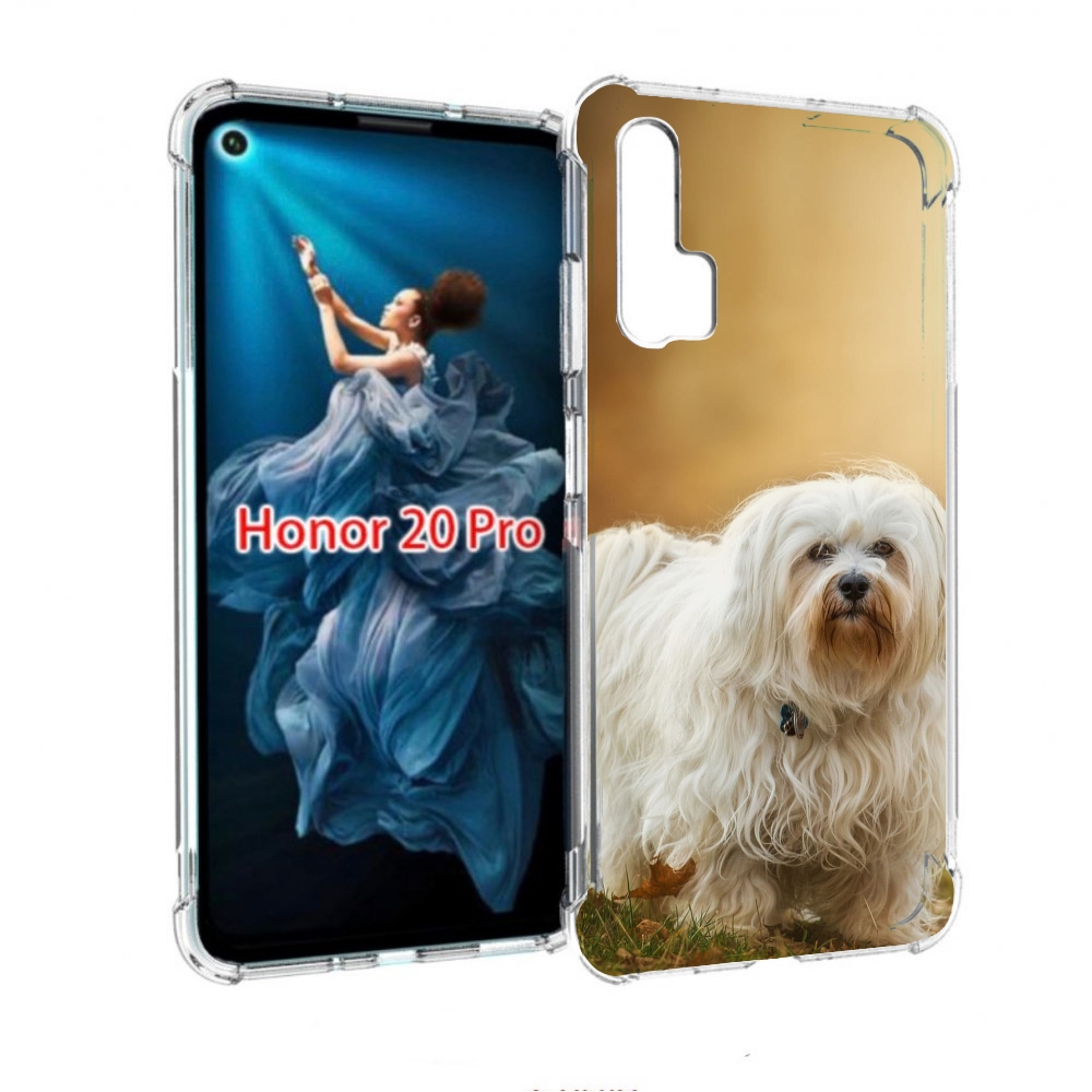 

Чехол бампер MyPads гаванскии бишон для Honor 20 Pro противоуда, Прозрачный, Tocco