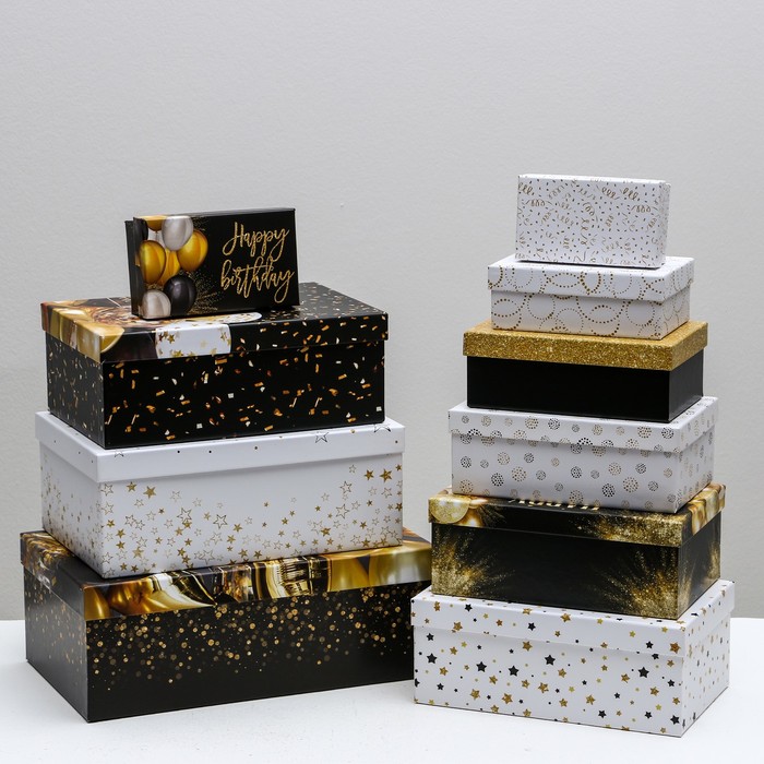 

Дарите Счастье 10 в 1, С днем рождения, 12х7х4-32,5х20х12,5 см